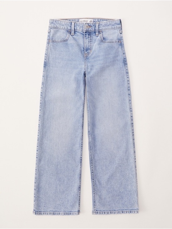 abercrombie kids Other - Abercrombie kids high rise wide leg jeans girl size 17/18 long blue baggy grunge